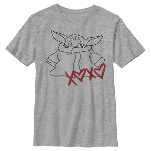 Boy's Star Wars The Mandalorian The Child Robe XOXO T-Shirt - 1 of 4