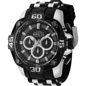 Invicta 44704 Men's Pro Diver Quartz Black and Silver Strap Watch - 1 of 2