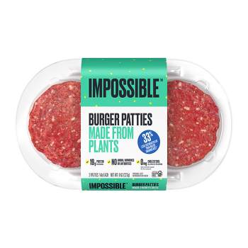 Impossible Burger Plant Based Patties - 8oz