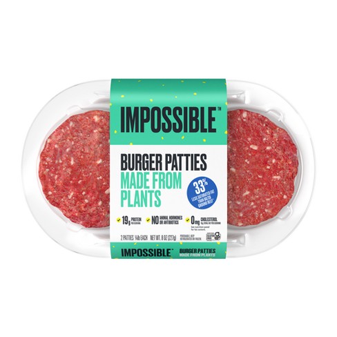 Impossible Burger Plant Based Patties - 8oz - image 1 of 4