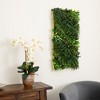 Nearly Natural 20-in x 40-in UV Resistant Hawaiian Islands Artificial Living Wall Art Panel in Light Wood-Like Frame (Indoor/Outdoor) - 4 of 4