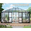 AMERLIFE Polycarbonate Greenhouse with Vent Windows, Lockable Double Doors - 4 of 4
