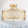 Crystorama Lighting Graham 3 - Light Semi-Flush Mount in  Antique Gold - 3 of 4