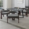 Zeus & Ruta Set of 2 Barrel Accent Chairs, with Chenille Upholstered, Open Back and 3-Leg Base - 2 of 4