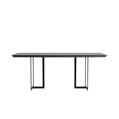 86.22" Celine Dining Table Black - Manhattan Comfort