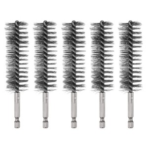 Unique Bargains Stainless Steel Cleaning Tools and Accessories Durable 1/4 Inch Hex Bore Brushes - 1 of 4