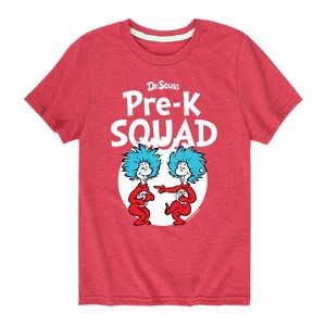 Boys' - Dr. Seuss - Pre-K Squad  Thing 1 and Thing 2 Short Sleeve Graphic T-Shirt - 1 of 4