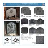 Minuteman International CFB-13 Cast Iron Decorative Arched Fireback with Seashell Medallion for Wood Burning and Gas Log Fireplaces, Large, Black - 4 of 4