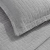 Cotton Medium Weight Geometric Matelasse Weave Bedspread Set by Blue Nile Mills - 3 of 4
