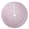 Kurt Adler 60-Inch White Dupion Tree Skirt with Lurex Embroidered Snowflakes - 2 of 4