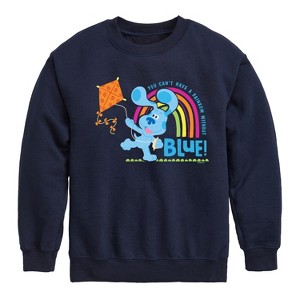 Boys' - Blue's Clues & You! - Can't Have Rainbow Without Blue Graphic Long Sleeve Fleece Sweatshirt - 1 of 4
