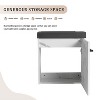 Vynxaria 16'' Floating Wall-Mounted Bathroom Vanity with Ceramic Sink & Soft-Close Cabinet Door, For Small Bathroom - 3 of 4