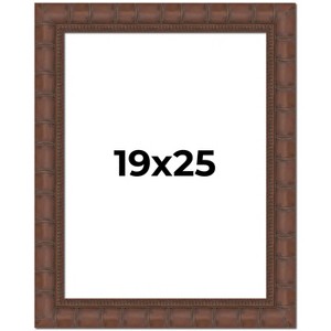 PosterPalooza | 19x25 Wide Bamboo Picture Frame, UV Acrylic, 4 Finishes - Brown, Black, Silver, and Natural - 1 of 4