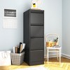 Munora - 4-Drawer Vertical File Cabinet with Lock - Heavy Duty for Letters/Legal/A4 Files - Black - 2 of 4