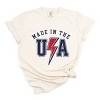 Simply Sage Market USA Lighting Bolt Garment Dyed Tee - 2 of 4