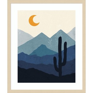 Amanti Art Desert Life Night by XYZ Studio Wood Framed Wall Art Print - 1 of 4