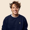Dalix Lightning (Glow in the Dark) Embroidered Crewneck Fleece Sweatshirt Pullover Mens - 3 of 4