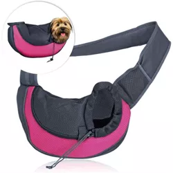 Zone Tech Pet Dog Sling Bag Carrier - Comfortable Free Sling Bag Perfect for Small Dogs and Cats