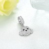 Sterling Silver Poodle Charm - Cute Dog Breed Bead for Bracelets, Gift for Women - 3 of 4