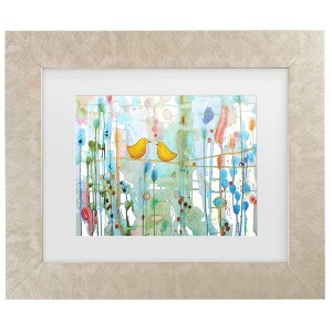 Trademark Fine Art - Sylvie Demers Dans Chaque Coeur Matted Framed Art - 1 of 4