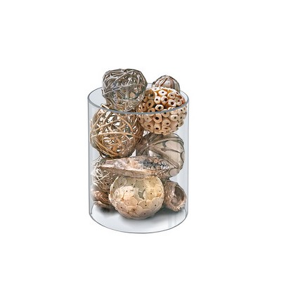 Azar Displays Clear Acrylic Cylinder, Plastic Round Container and Riser, 4"W x 8"H