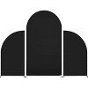Set of 3 Double Sided Fitted Spandex Arch Covers (5ft, 7.2ft, 5ft),Round Top Backdrops for Weddings,Birthdays,Baby Showers - 3 of 3
