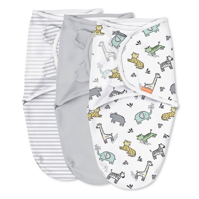 Image of SwaddleMe Original Swaddle Wrap Newborn - Lil Jungle S/M - 3pk