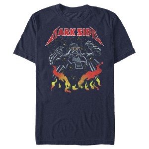Men's Star Wars Darth Vader Metal Band T-Shirt - 1 of 4