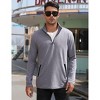 Coolmee Mens Quarter Zip Pullover Sweatshirts with Zipper Pockets Long Sleeve Golf Shirt Winter Athletic Sweater Lightweight - 3 of 4