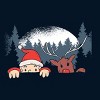 Men's Design By Humans Christmas Santa And Rudolph Peaking By rasok Tank Top - 2 of 3