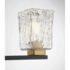 Savoy House Sidney 3 - Light Vanity in  Matte Black/Warm Brass - 3 of 4