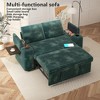 Dyonery 65" Loveseat Sleeper Sofa with Pull Out Bed,3-in-1 Convertible Sofa Bed with Reclining Backrest|USB Ports|Storage Armrests,Tool Free Assembly - 3 of 4