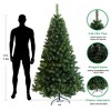 NAYSAYE Artificial Christmas Tree Full Natural Fir PVC Tree with Foldable Metal Stand for Holiday Home Decoration, Green, 37.4"*9.84"*11.02" - 3 of 4