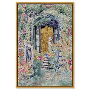 Art Remedy Golden Door Garden Impresionism Landscape Wall Art Framed - 1 of 4