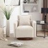 27.17"W Modern Swivel Chenille Upholstered Accent Chair, Comfortable 360 Degrees Armchair - ModernLuxe - 2 of 4