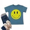 The Juniper Shop Distressed Smiley Face Toddler Short Sleeve Tee - 3 of 4