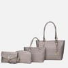 MKF Collection Edelyn Embossed M Signature Vegan Leather Women’s Tote Bag by Mia K – 4 Pcs set - 2 of 4