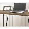 NicBex Rustic Writing Desk Minimalist Home Office Desks with Metal Accents for Office, Study - 3 of 4