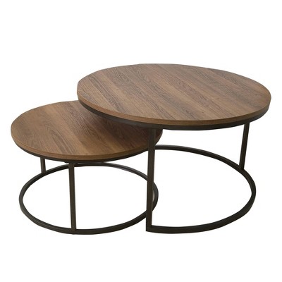 32" Stella Wood Nesting Coffee Table Set - Nathan James