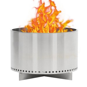 20.5Inch Smokeless Firepit, with Removable Ash Base, Stainless Steel Wood Burning Fireplace for Camping, Outside, Bonfire, Backyard and Patio - 1 of 4