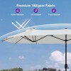 PURPLE LEAF 14ft Patio Market Umbrella and Base Double-Sided Rectangle Outdoor Table Sun Umbrellas with Crank - 2 of 4