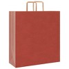 vidaXL Paper Bags 50 pcs with Handles Red 17.7x6.7x18.9" - 3 of 4
