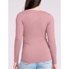 Women's V-Neck Side-Ruched Maternity Long Sleeve Tee | Motherhood Maternity - 2 of 4