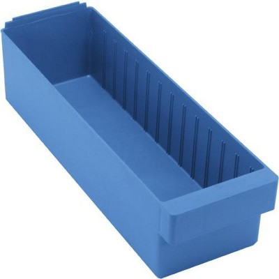 Quantum Storage Systems Super Tuff Euro Drawer, 17-3/4"L X 5-9/16"W X 4-5/8"H, High Impact Polysteryne, Blue, Made In USA