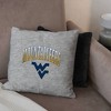 NCAA West Virginia Mountaineers 16" Heather Gray Sweatshirt Pillow - 3 of 4