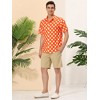 Lars Amadeus Men's Summer Polka Dots Button Down Short Sleeves Hawaiian Shirts - 4 of 4