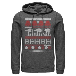 Men's Star Wars Ugly Christmas Sweater Pull Over Hoodie - 1 of 4