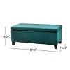 CAVINAS Modern 39" Storage Ottoman Bench,Footstool with Hidden Storage,Storage Bench for Living Room,Bedroom,Office - 3 of 4