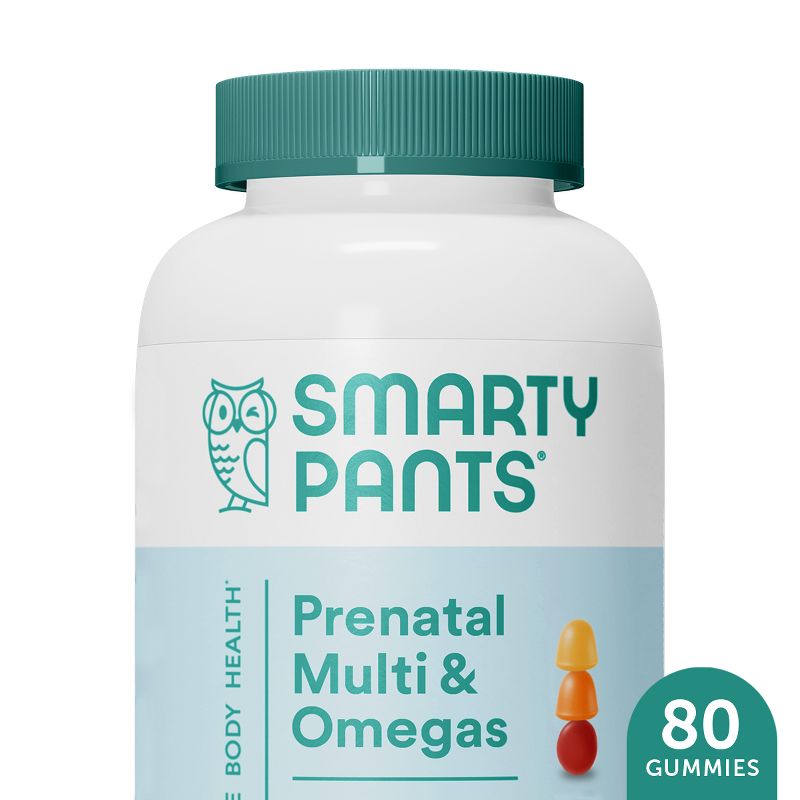  SmartyPants Prenatal Multi & Omega-3 Fish Oil Gummy Vitamins with DHA & Folate, 1 of 17