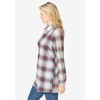 Woman Within Plus Size Plaid Knit Tunic With Collar - 4 of 4